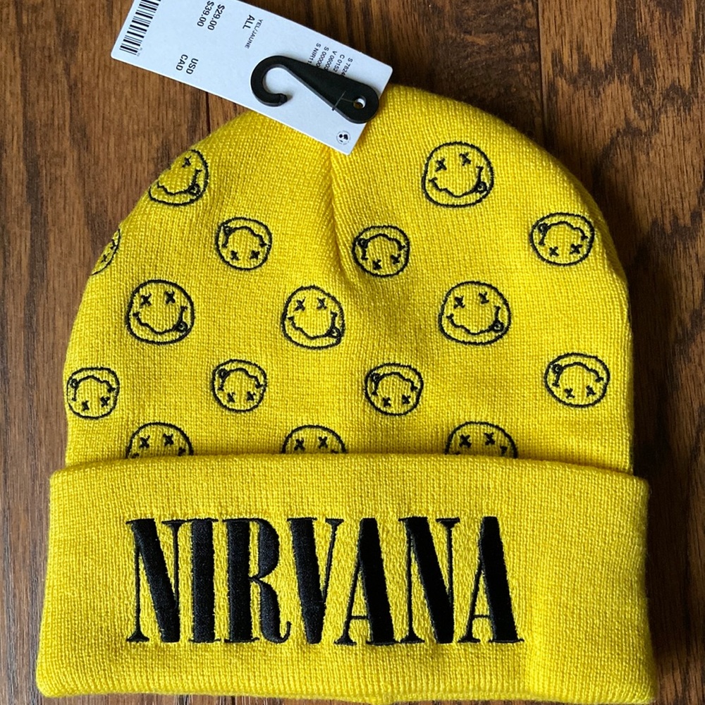 Nirvana yellow beanie